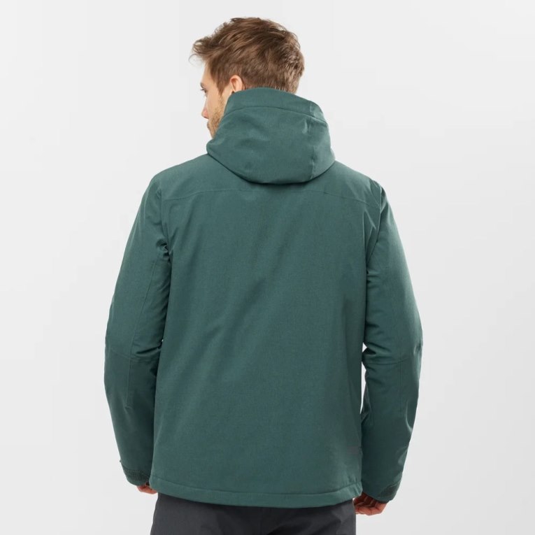 Salomon Untracked Insulated Men's Ski Jackets Green | CA 70Y63